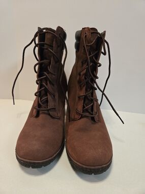 Timberland Brown Suede Lace-Up Ankle Boots